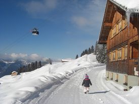 Almhütte Winter